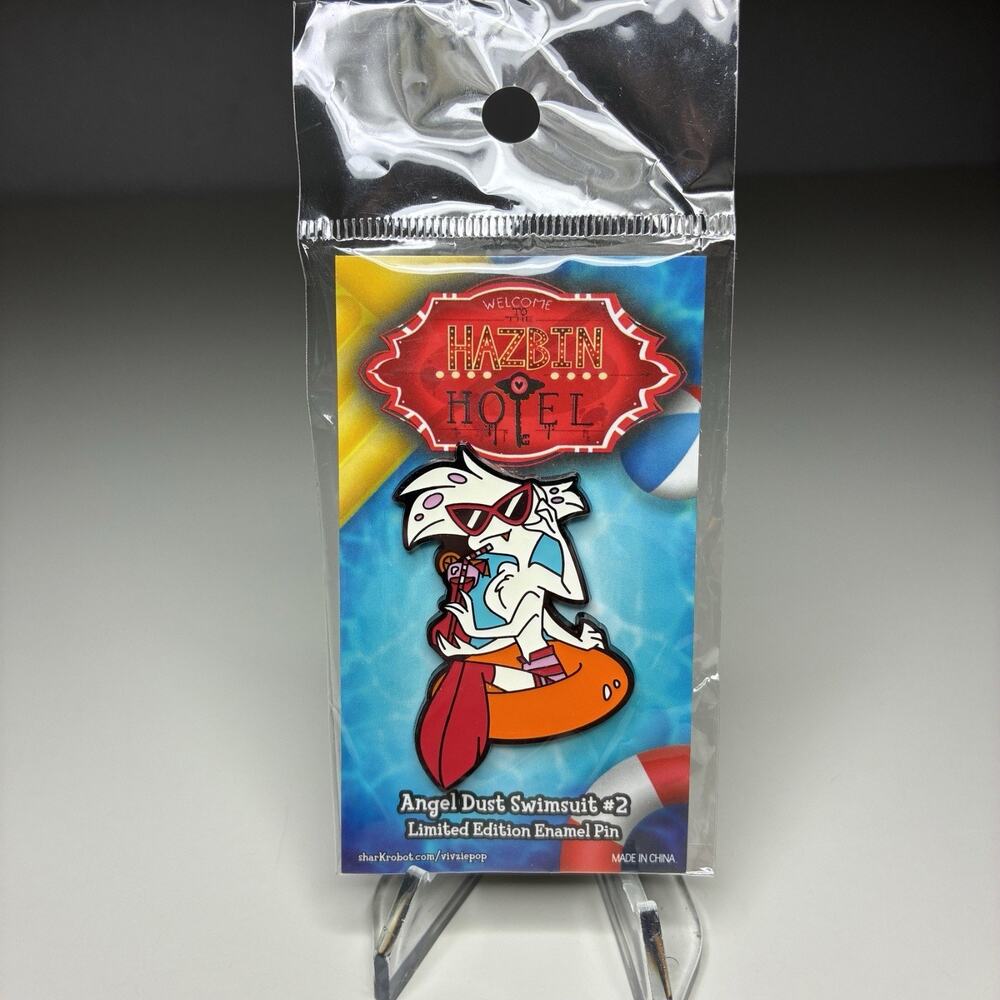 Hazbin Hotel Swimsuit Angel Dust #2 Enamel Pin Summer Limited Edition New Sealed